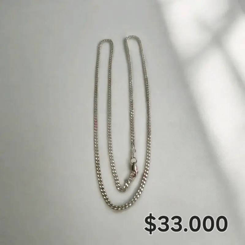 Cadena de plata elegante
