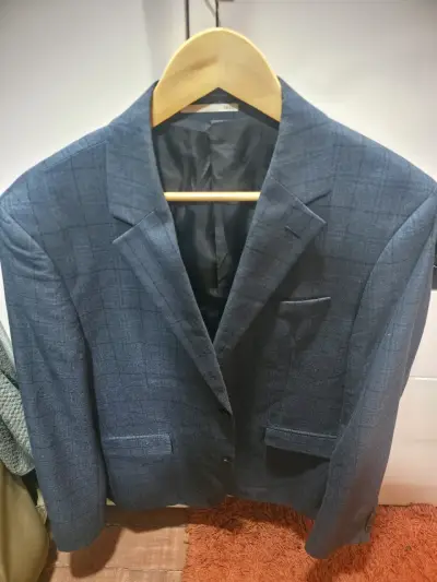 Blazer azul a cuadros - miniatura 1