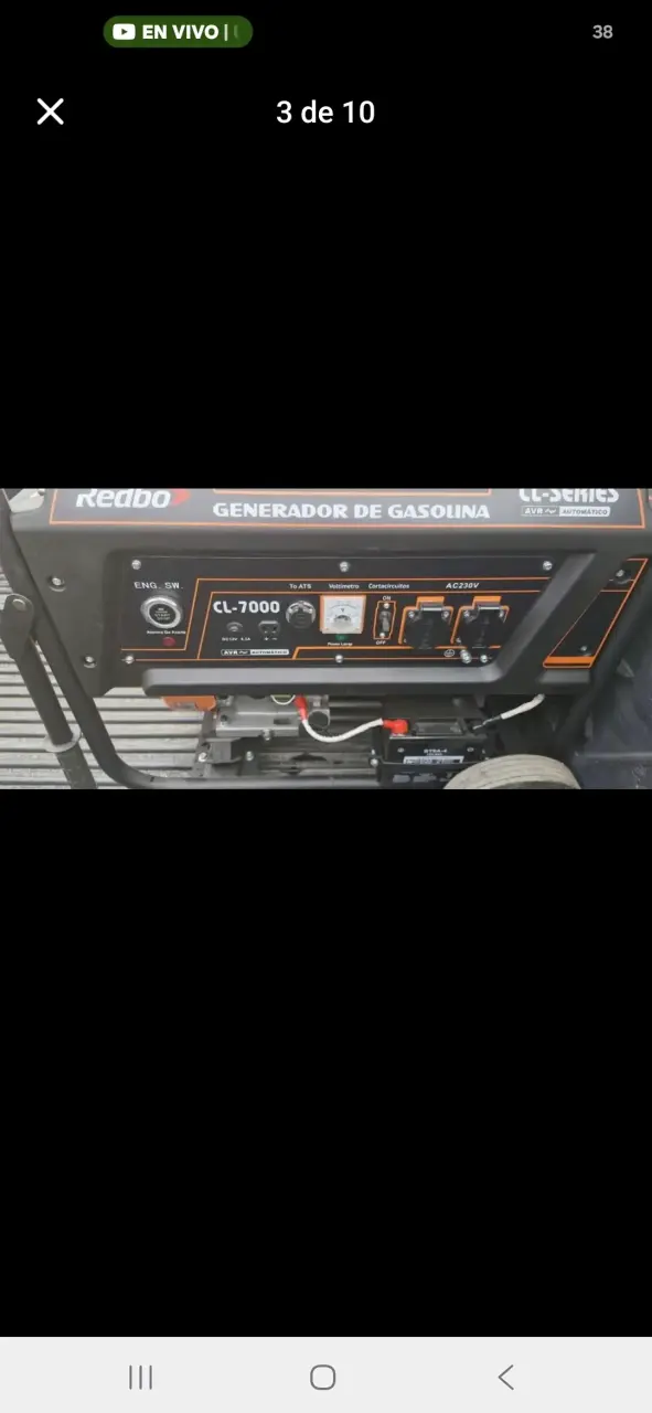 Generador de Gasolina Redbo CL-7000 - 3