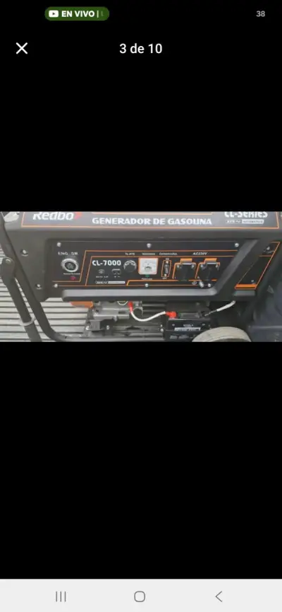 Generador de Gasolina Redbo CL-7000 - miniatura 3