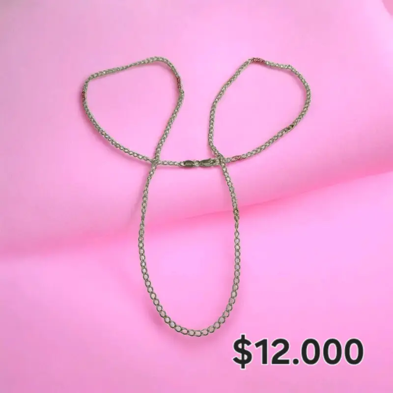 Cadena de plata elegante
