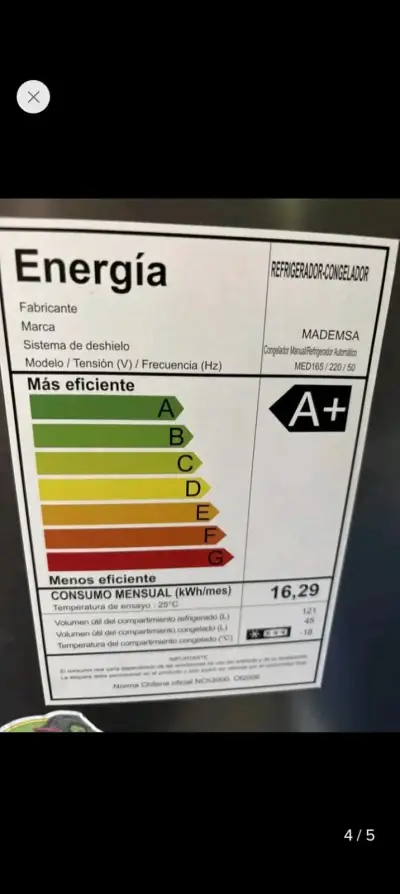 Refrigerador Mademsa A+ - miniatura 1