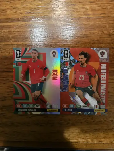 PAQUETE DE CR7 Y VITIHNA RECIEN SALIDO DEL SOBRE✅️ - miniatura 1