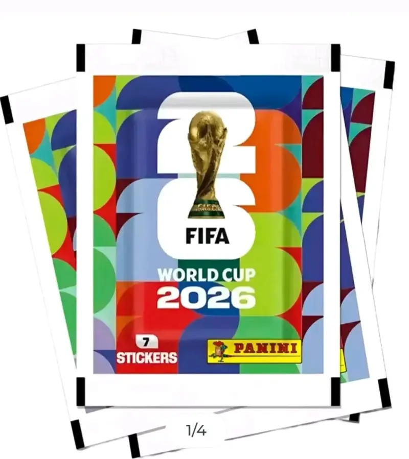 Sobres de láminas Panini Mundial 2026