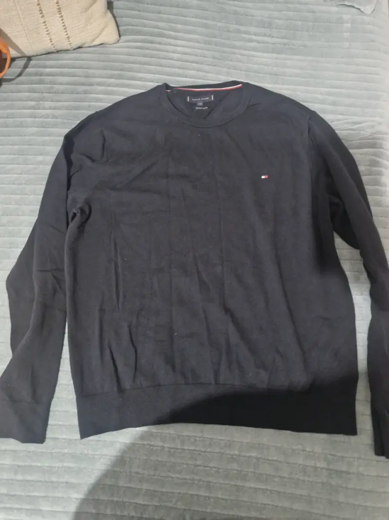 Sueter negro masculino Tommy Hilfiger - 1
