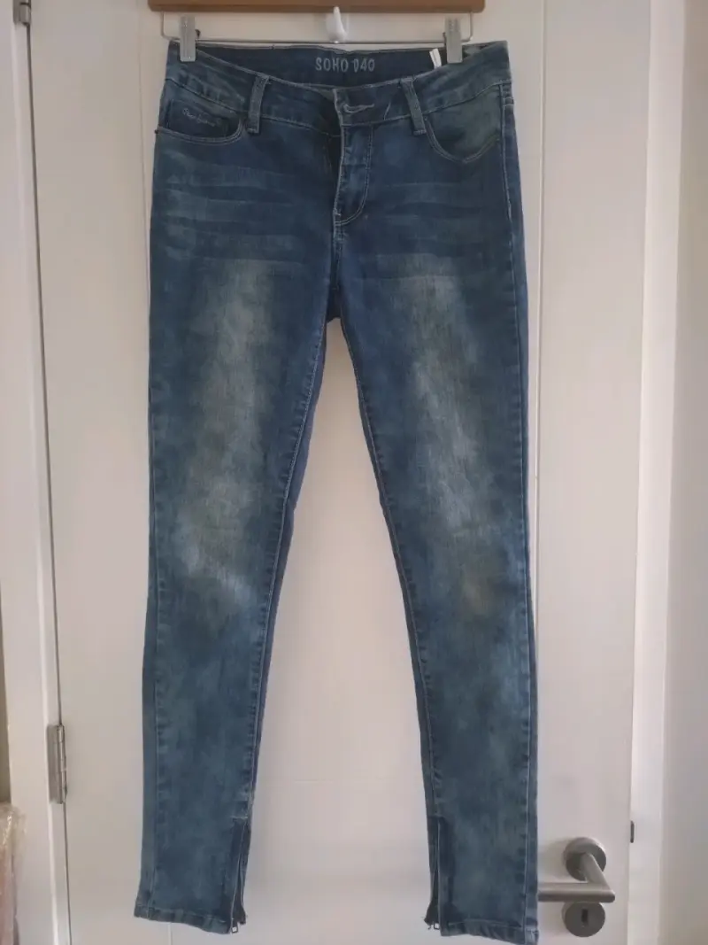Pantalones de mezclilla azul - 1
