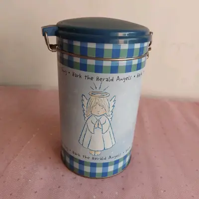 Lata decorativa con ángel - miniatura 1