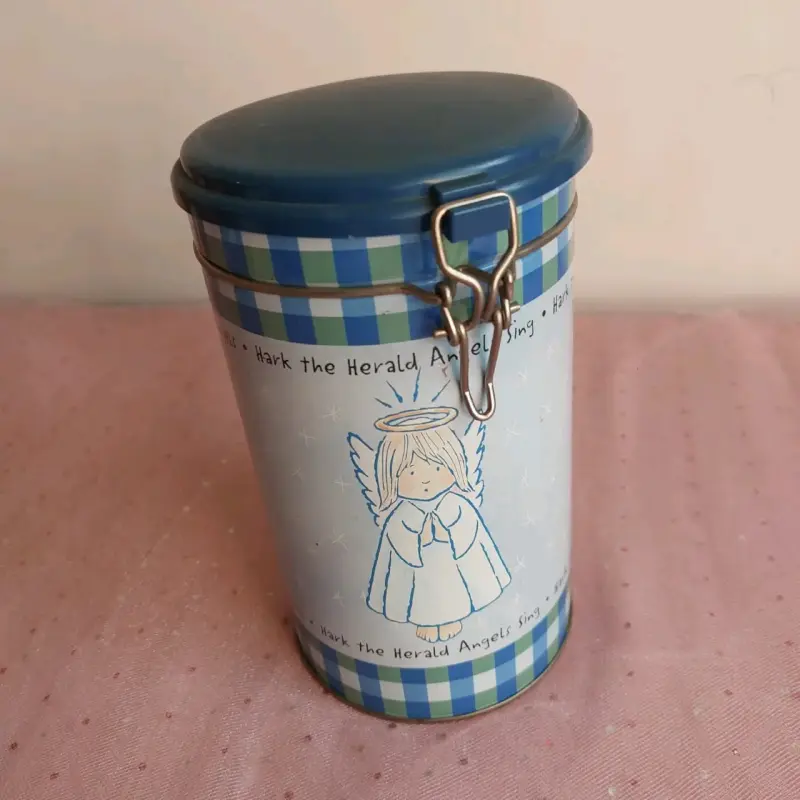 Lata decorativa con ángel - 2
