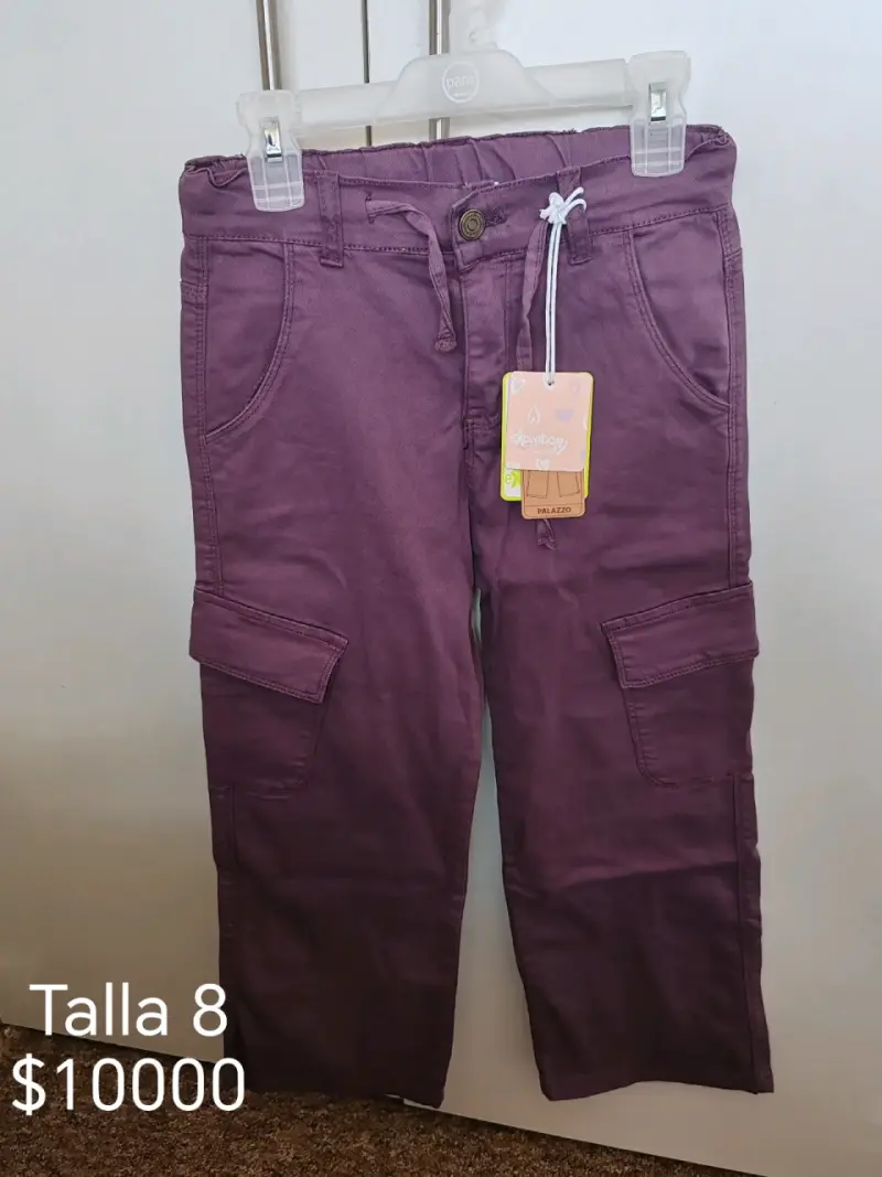 Pantalones morados talla 8