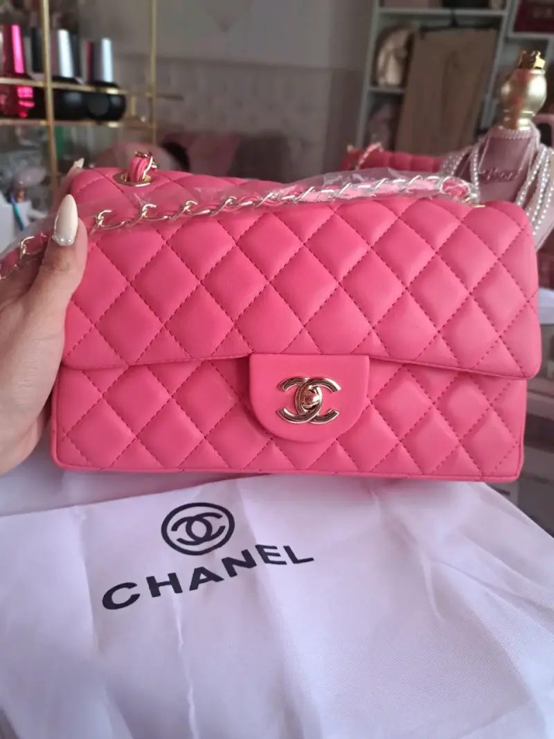 Cartera rosa acolchada Chanel - 2