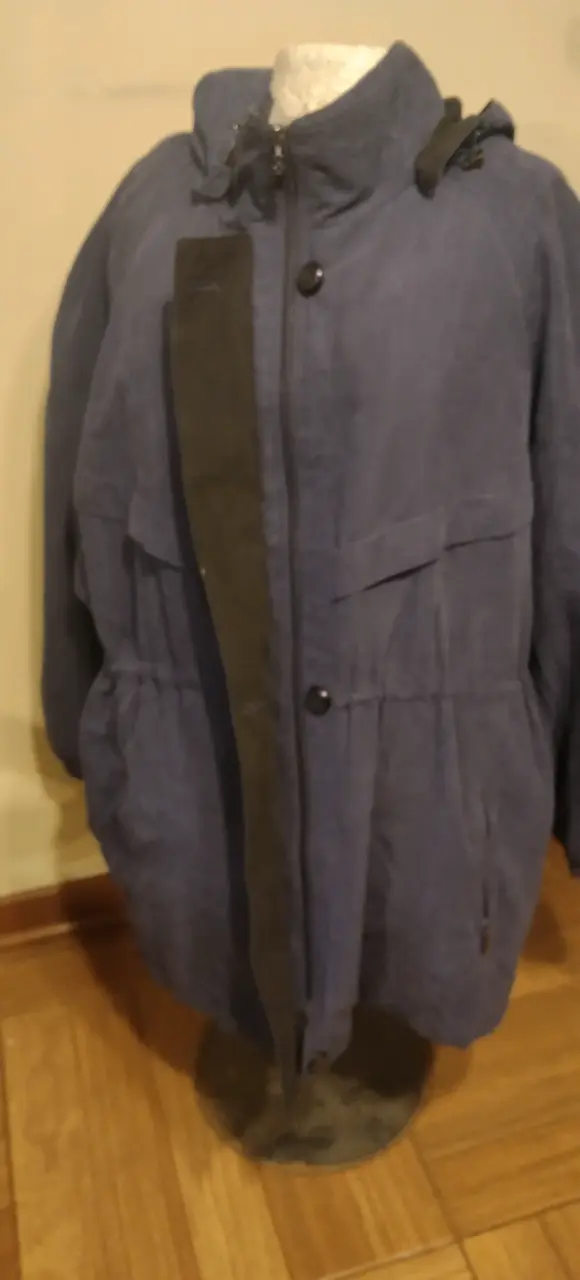 Anorak azul con capucha - 1