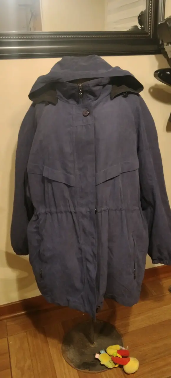 Anorak azul con capucha - 4