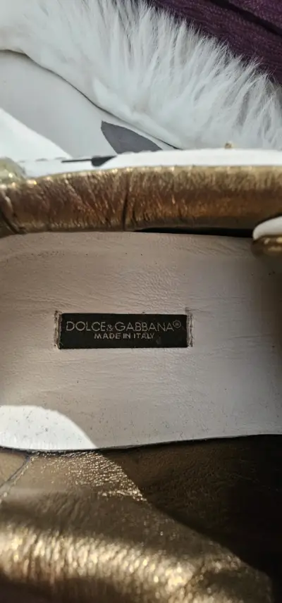 Zapatilla Dolce&Gabanna blanca con diseño gráfico - miniatura 4