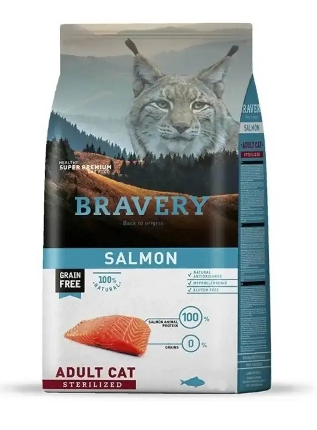Alimento para gato Bravery salmón