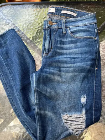 Jeans azul desgastados Guess - miniatura 1