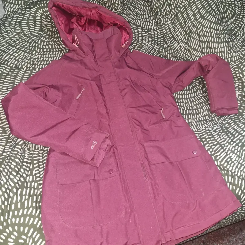 Abrigo de invierno burdeos marca rescue talla L - 1