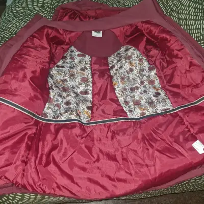 Abrigo de invierno burdeos marca rescue talla L - miniatura 2