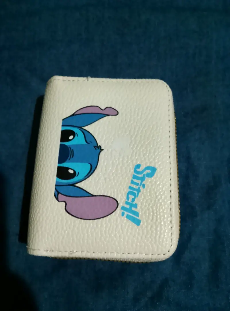 Billetera blanca con Stitch