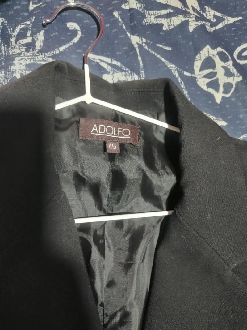 Blazer negro Adolfo talla 46 - 1