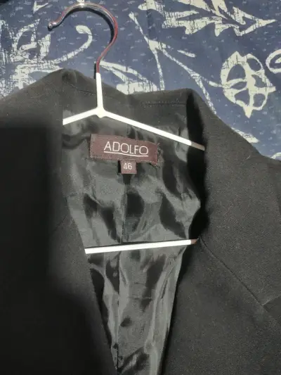 Blazer negro Adolfo talla 46 - miniatura 1