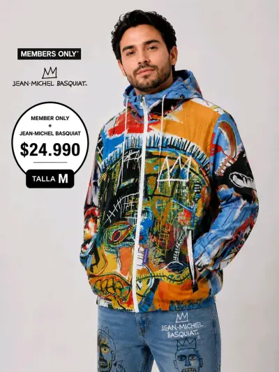 Chaqueta Jean-Michel Basquiat colorida - miniatura 1