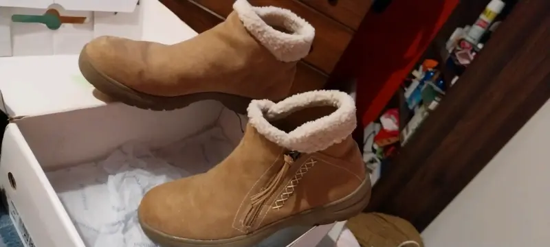 Botines beige con forro suave - 3