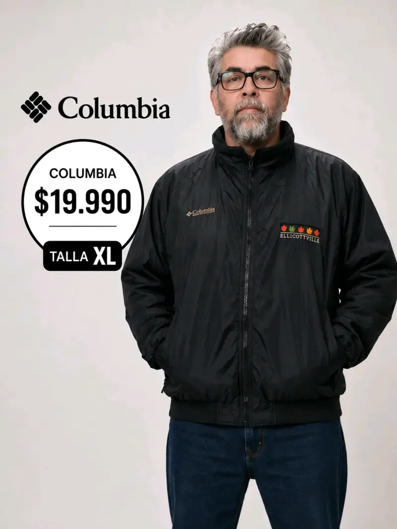 Chaqueta Columbia negra XL - 1