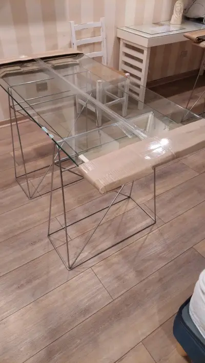 Escritorio de vidrio templado (140x70x80) - miniatura 2