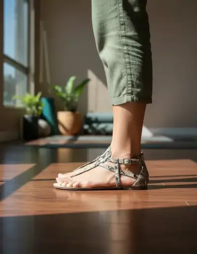 Sandalias planas animal print Talla 40 - miniatura 1