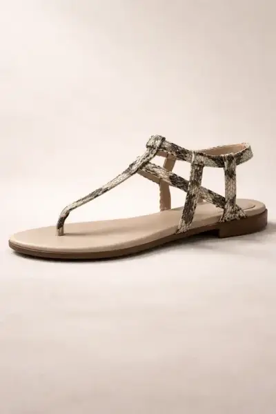 Sandalias planas animal print Talla 40 - miniatura 4
