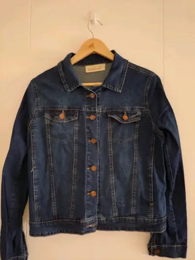 Chaqueta de mezclilla azul - miniatura 1