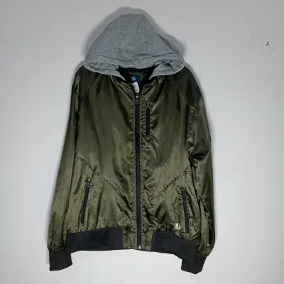 Bomber verde Swiss Cross - miniatura 2