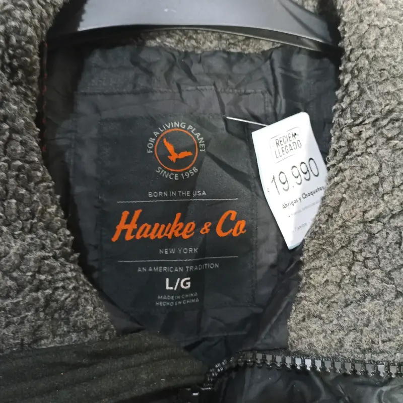 Chaqueta Hawke & Co negra, talla L - 3