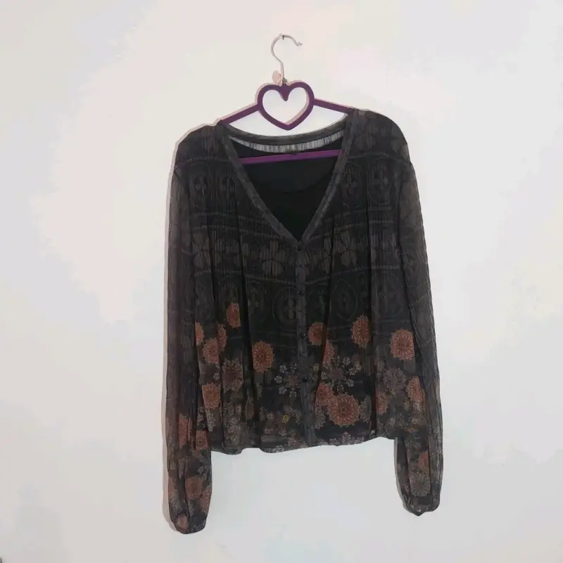 Blusa estampada manga larga Desigual - 3