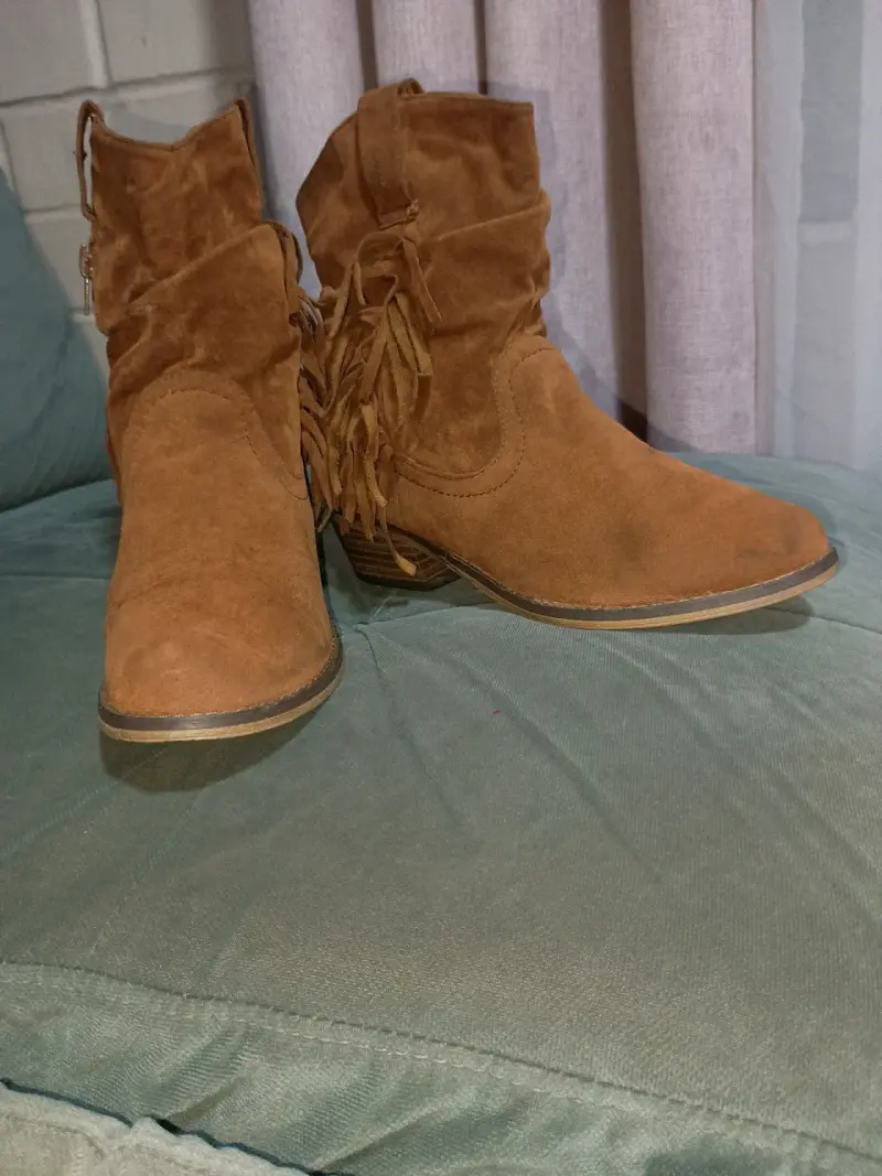 Botas de gamuza marrón - 1
