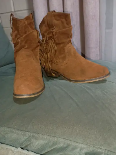 Botas de gamuza marrón - miniatura 1