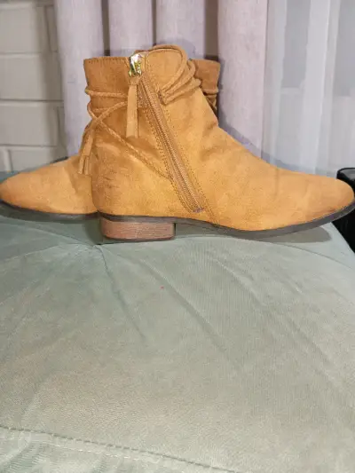 Botines de gamuza marrón - miniatura 1