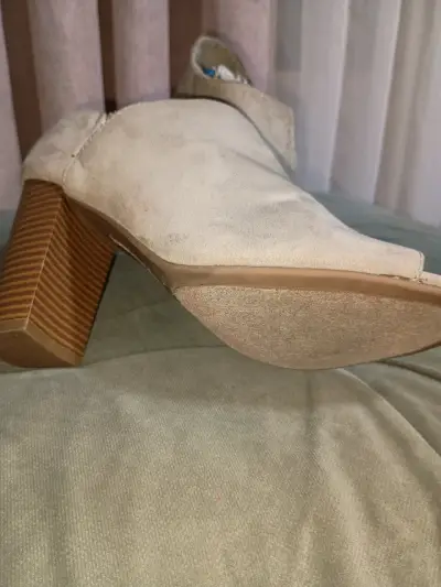 Botines beige de tacón alto, índigo - miniatura 2