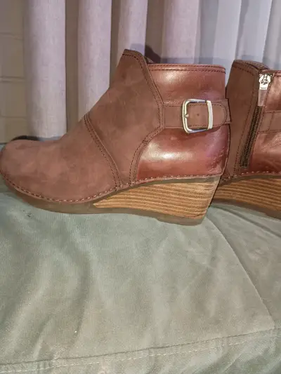 Botines marrones con taco - miniatura 1
