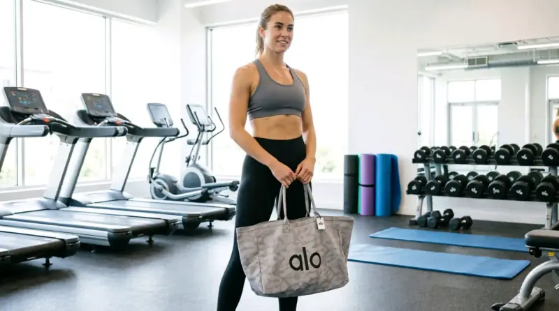 Bolso tote gris alo - 2