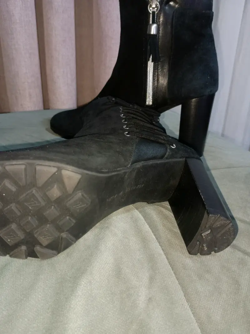 Botines negros con cierre lateral - 5