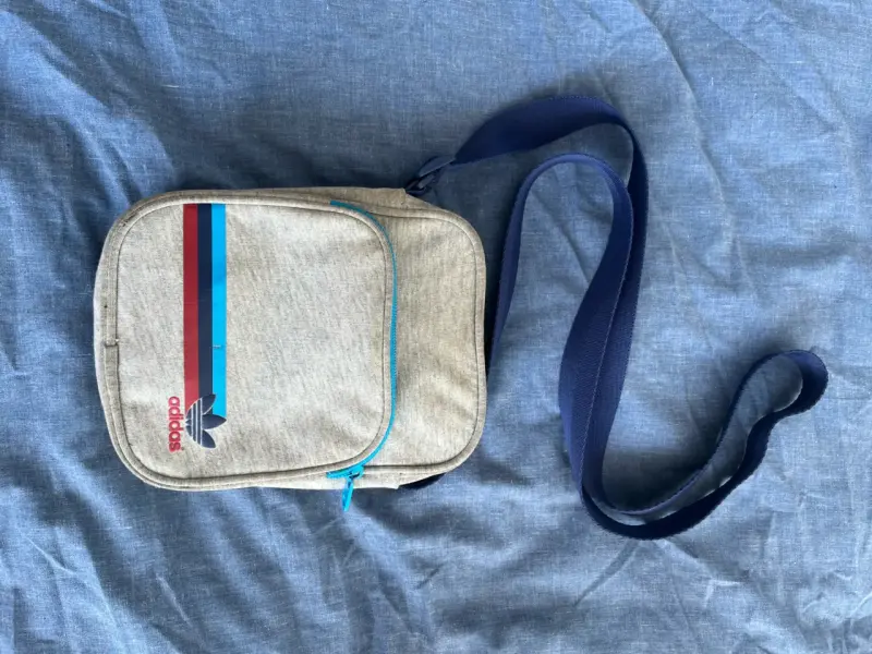 Bandolera Adidas gris vintage - 1