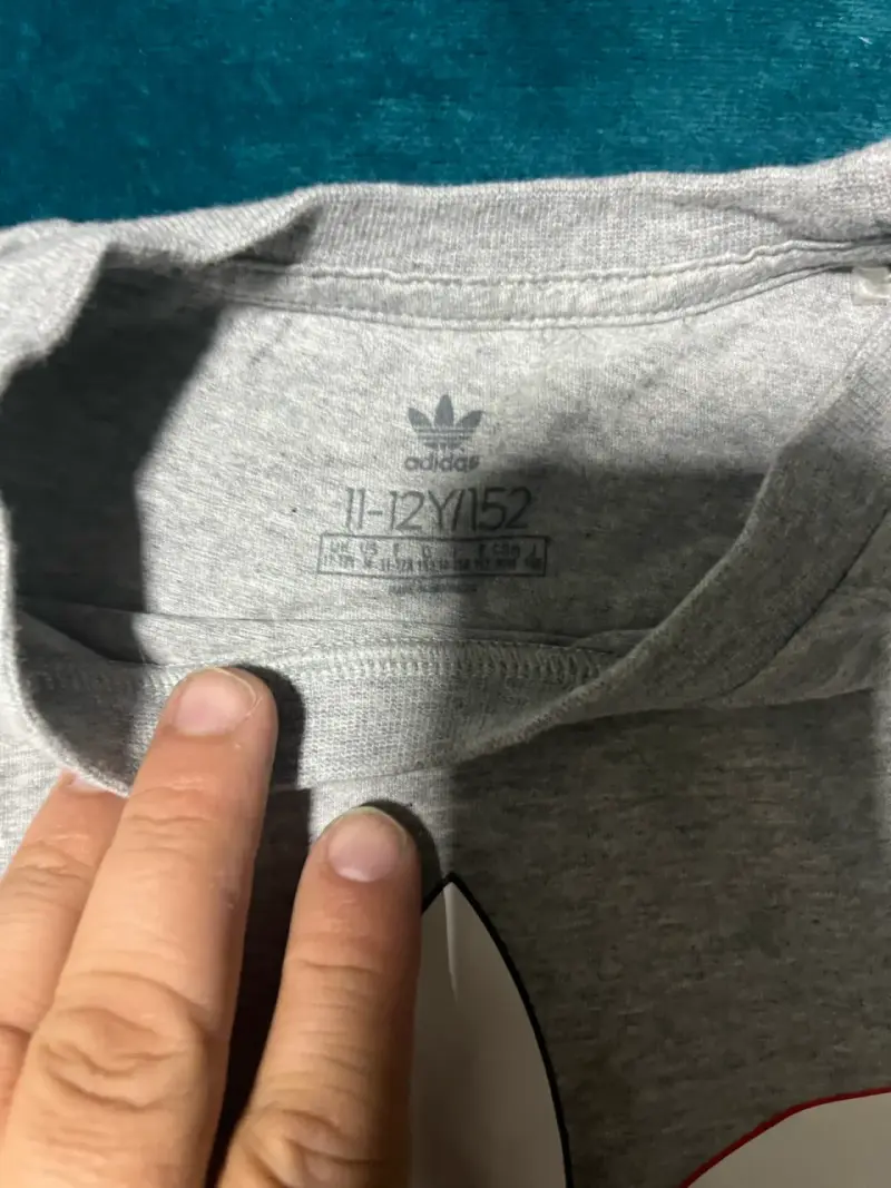 Polera gris con logo estampado niño - 2