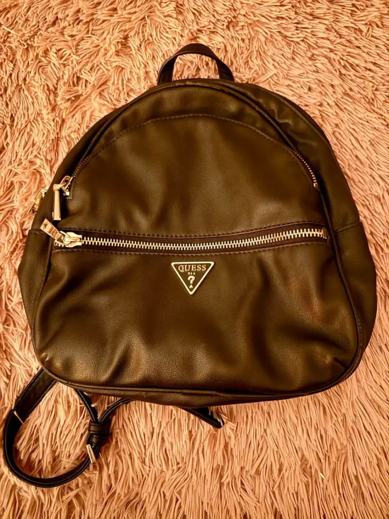 Mochila de cuero Guess negra - 1