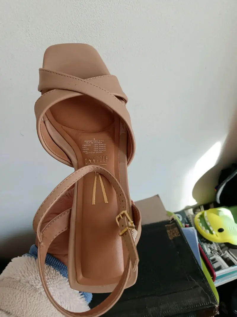Sandalias plataforma color nude - 3