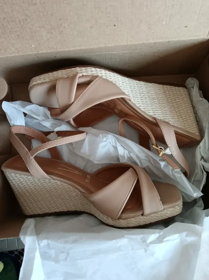 Sandalias plataforma color nude - 4