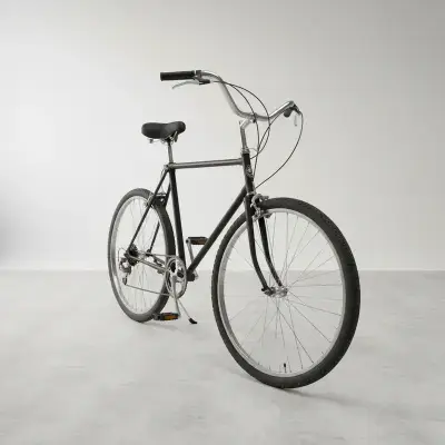 Bicicleta urbana negra marca Oxford - miniatura 3