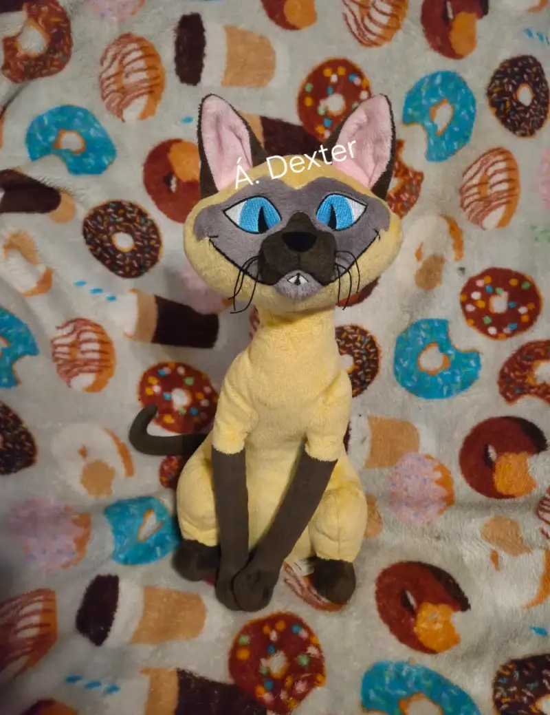 Peluche La Dama y el Vagabundo gato siamés - 1