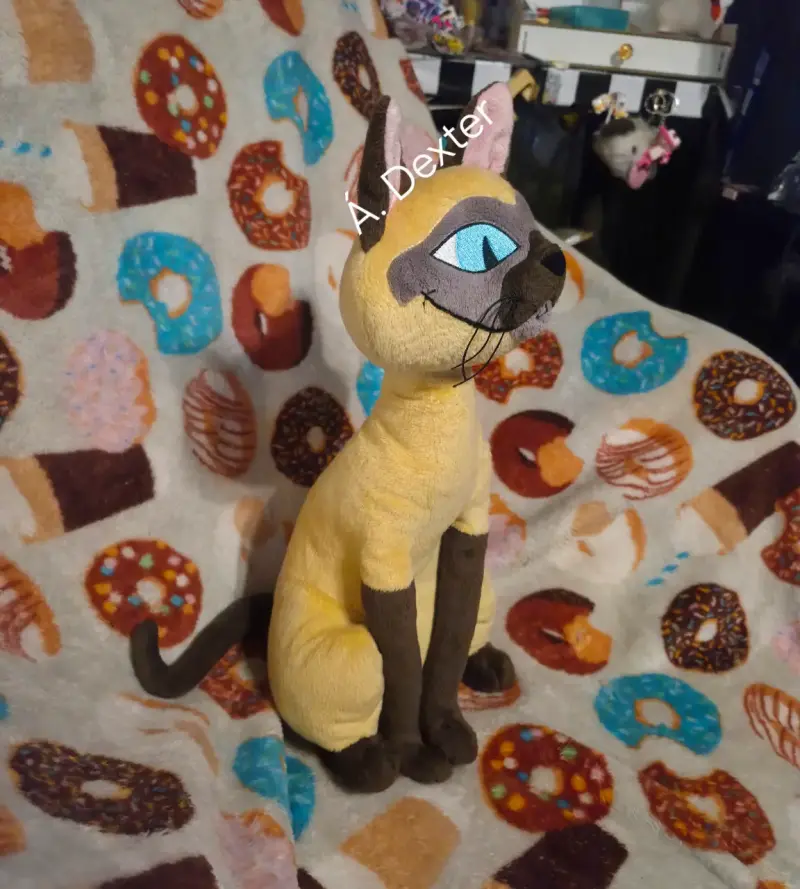 Peluche La Dama y el Vagabundo gato siamés - 2