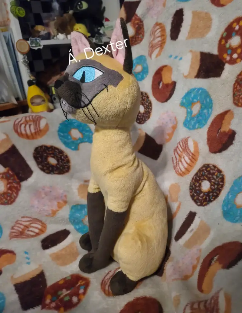 Peluche La Dama y el Vagabundo gato siamés - 3